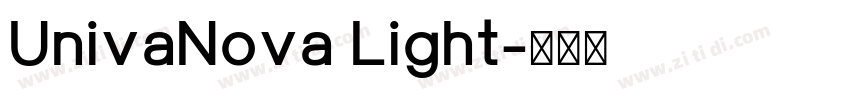 UnivaNova Light字体转换